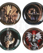 Anne Stokes Plates 4-Pack Warrior Maidens